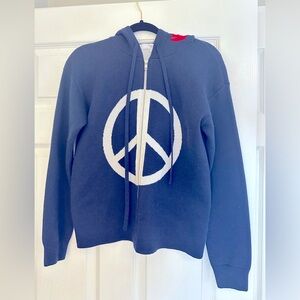 Victor Alfaro Collective Rent The Runway Peace Graphic Sweatshirt zip hoodie